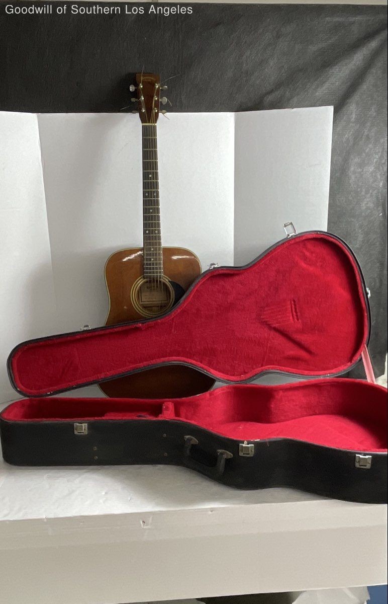 Vintage Westminster Model 40 Dreadnought Acoustic Guitar Natural Brown w /  Hard