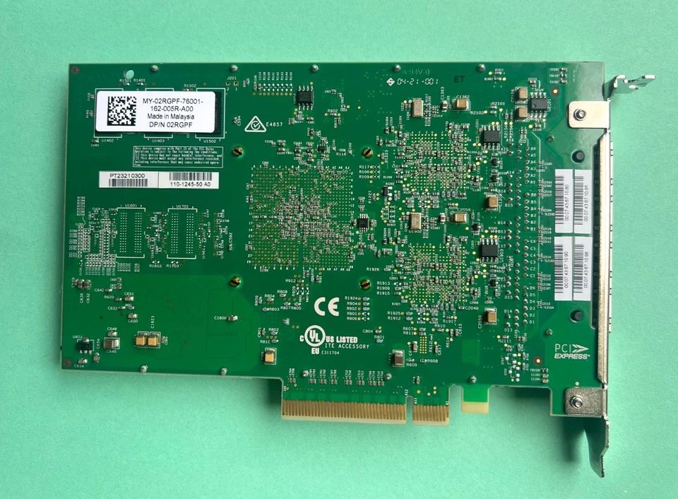 Dell Chelsio T540-BT 4Port 10GbE BASE-T PCIe 3.0x8  4xPort RJ-45 Adapter 02RGPF - Bild 2 von 4