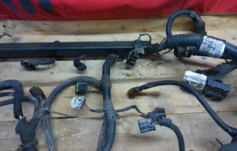 Jeep TJ Wrangler 2001 4,0 transmisión automática motor inyector cableado arnés OEM Foto 4 de 4