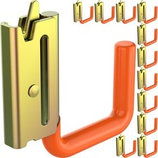 12 PCS Heavy Duty E Track J Hooks with Non-Slip Rubber Coating | 25% 12 Pack