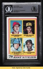 BAS 1978 Topps Dave Bergman Miguel Dilone Clint Hurdle BGS Authentic READ ow6