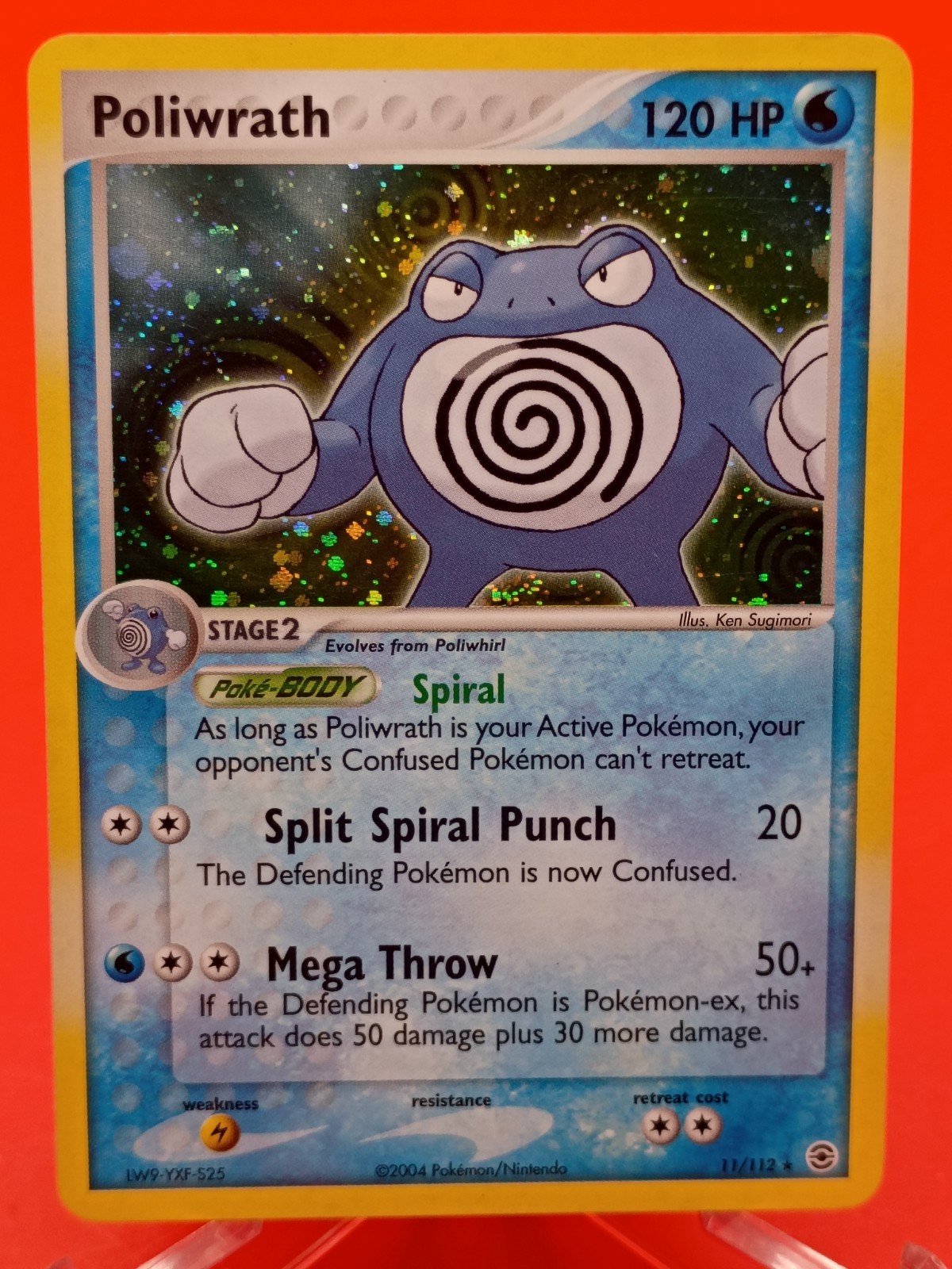 Poliwrath Holo 11/112 EX FireRed LeafGreen NM-LP Pokémon TCG
