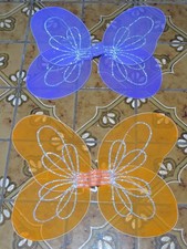 butterfly wings,child-size,orange or purple,Mardi Gras,dress-up,pretend play