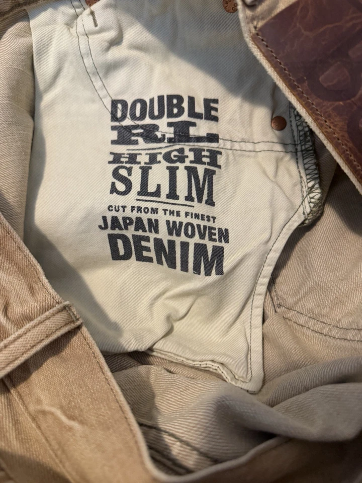 Pantalones occidentales Double RL 33x32 Pana RRL Alto Delgado Vaquero Rancho Foto 4 de 4