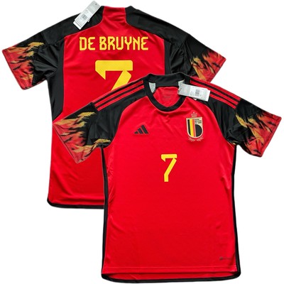 2022/23 Belgium Home Jersey #7 De Bruyne Medium adidas Soccer