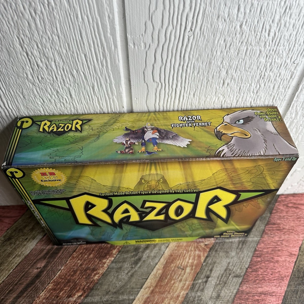 Vintage 1999 KB Toys Exclusive Razor Eagle Action Figure Make-A