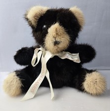 Mink Teddy Bear Plush Stuffed Animal William H. Harris Furs 10" Vintage HTF