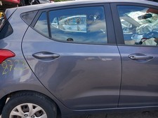 HYUNDAI I10 MK2 5 DOOR HATCH 2014 REAR DOOR O/S DRIVER SIDE IN GREY V3G