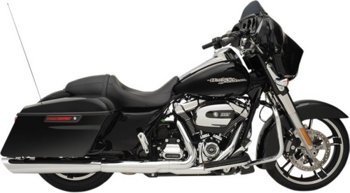 Drag Specialties Chrome 3.5" Slashdown Slip-On Mufflers 3.5" for 17-24 Touring - Picture 2 of 3