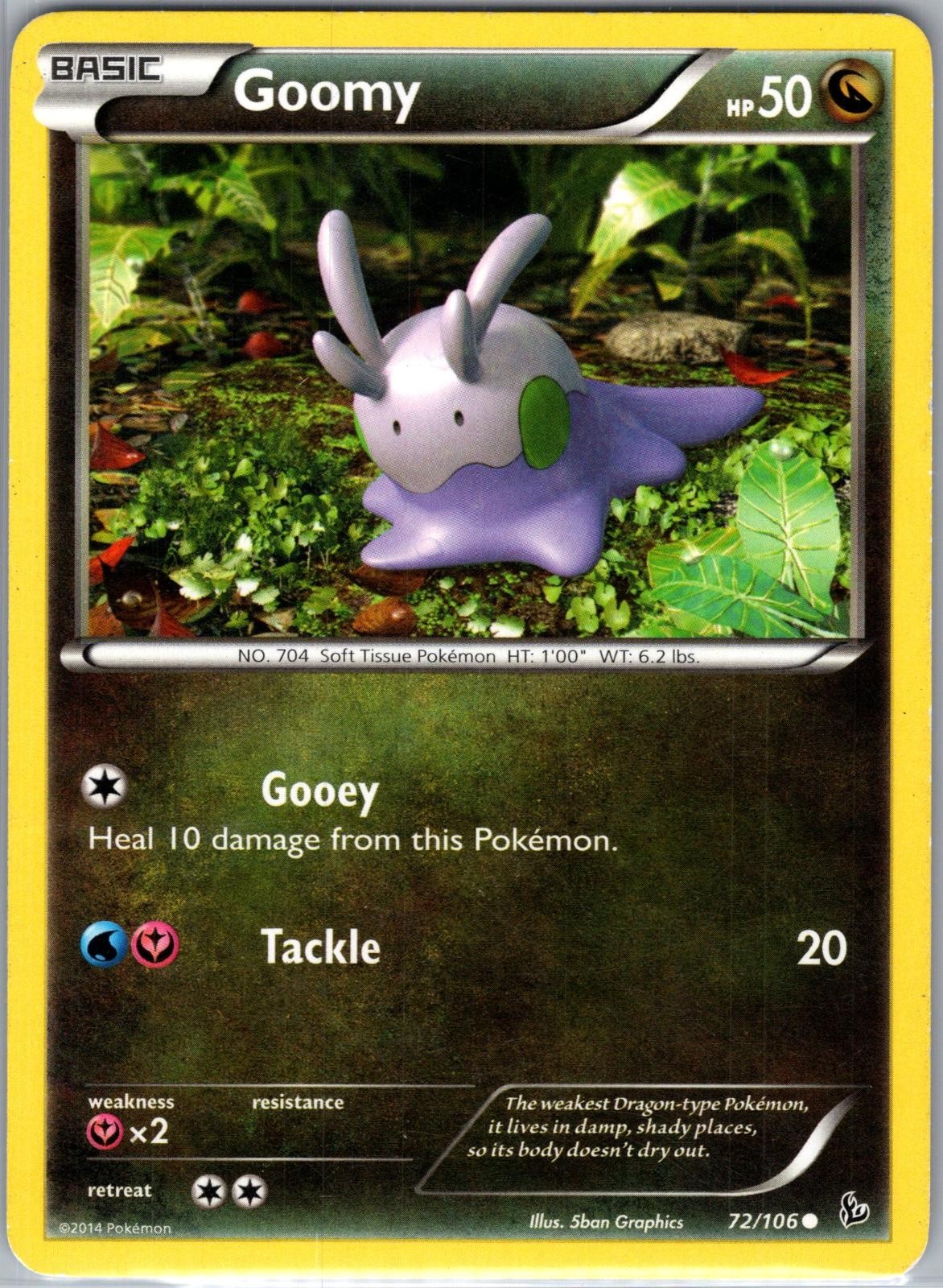 Goomy 72/106 Common Flashfire Pokemon Lightly Played