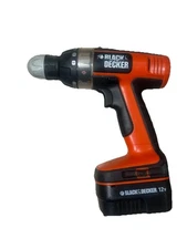 Black & Decker Cordless Drill 12V BD12PS TYPE 1 10mm 12V no 0-400/0-1200 min Rpm