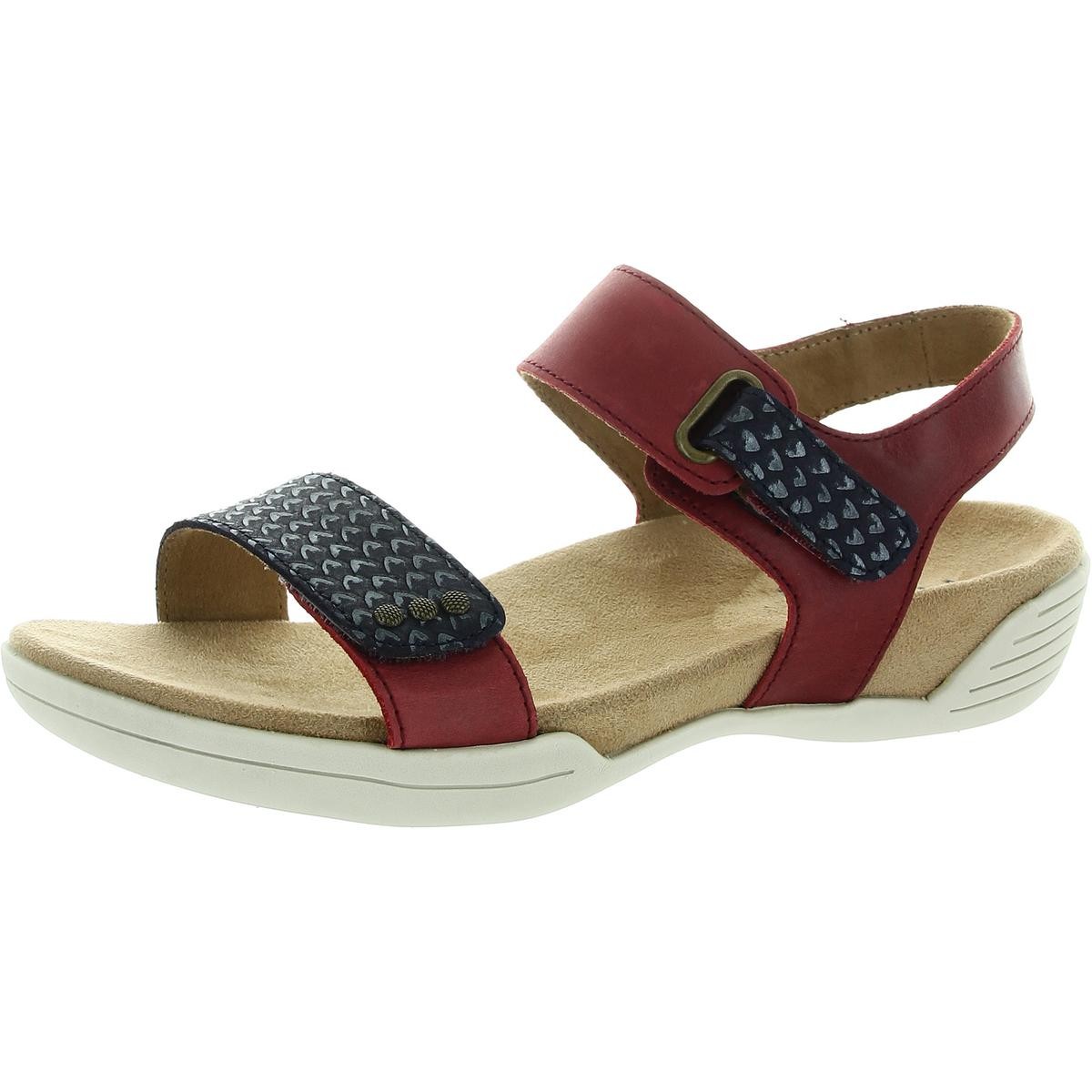 Hlsa Womens Navy Buckle Leather Ankle Strap 9 Medium BM BHFO 4629 5490₽