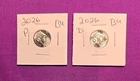 2026 P & D Emerging Liberty Dimes "BU"  In Coin Flips! **FREE SHIPPING**#wj507