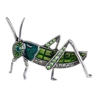 Unique Retro Insect Brooch Featuring Glittering Rhinestones Fashionable Design