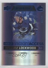 2021 Upper Deck Credentials Debut Ticket Access Blue 66/99 William Lockwood 6eg