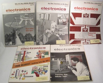 McGraw-Hill Vintage Electronics Magazine January 1960 Vol 33 Lot 1 2 3 4 5