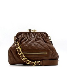 Marc Jacobs Metallic Stam Kleine Schultertasche mit goldener Kette 152894641