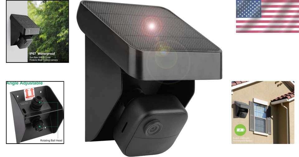 Solar Panel Charging Mount for Blink Outdoor 4 & XT Cameras - 365 Days Power - Image 2 of 4
