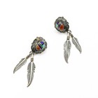 Southwest Signed Sterling Turquoise Sugalite Red Coral Earring Lot of 4 #S5403-4 — photo 2