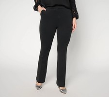 Mally Roncal Petite Techro Scuba Full Length Bootcut Black Petite Med. A734509