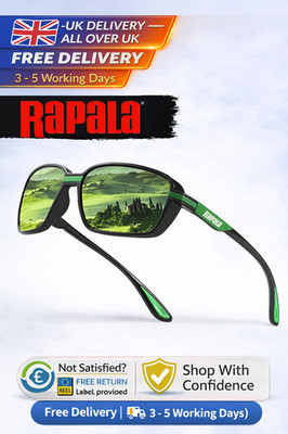 Rapala polarisierte Angeln Sonnenbrille Herren Autofahren Sonnenbrillen Wandern kostenlos UK