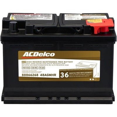 ACDELCO 48AGMHR Gold / Professional;High Reserve AGM;BCI Group 48;CCA 760;RC 130