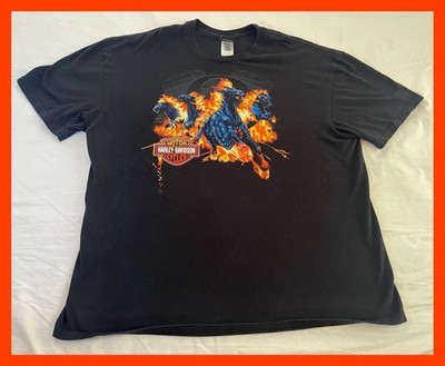 Harley Davidson 3XL Savannah Georgia 2014 Black Graphic Cotton Tshirt