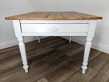 DINING TABLE Classic Pine Vintage Farmhouse Kitchen Diner Drawer FREE DELIVERY