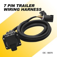 7 Pin Trailer Wiring Harness Extension Connectors Truck Bed 7 Way RV Wiring Plug