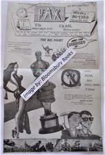 Thermal Fax March 29, 1989 Butch Kirby David Hockney Studio Academy Awards Rare