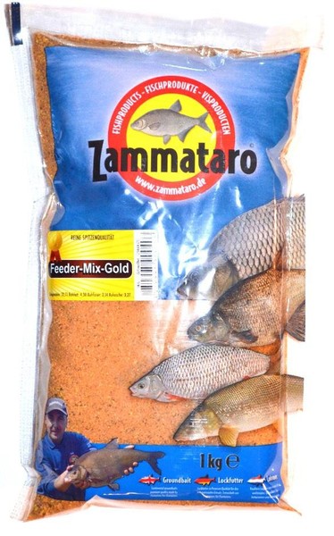 Zammataro Feeder-Mix-Gold 1,0Kg Feederangeln Futterkorb Rotauge Brasse Aland-image