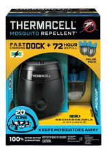 Thermacell E95 Mosquito Repellent FAST-Charging Dock Bonus Pack 72 Hour refill