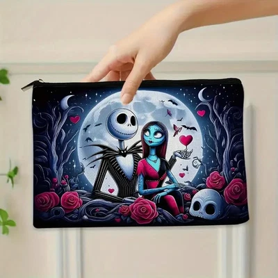 Jack Skellington Sally Moon Roses Nightmare Before Christmas Travel Holiday Bag