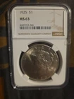 1922/1925 Silver Peace Dollars 4 Total Ngc MS61/63