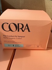 12 boxes Cora Comfort Fit Organic Cotton Tampons Multipack Regular 36 Ct Each