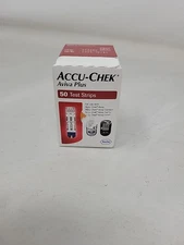 Accu-Chek Aviva Plus Blood Glucose Test Strips - 50 Count Expires 10/31/25 READ