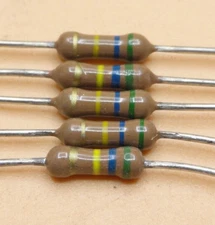 Carbon Film Resistor 560K (560000) Ohm 5±% 1/2W (Qty 200)