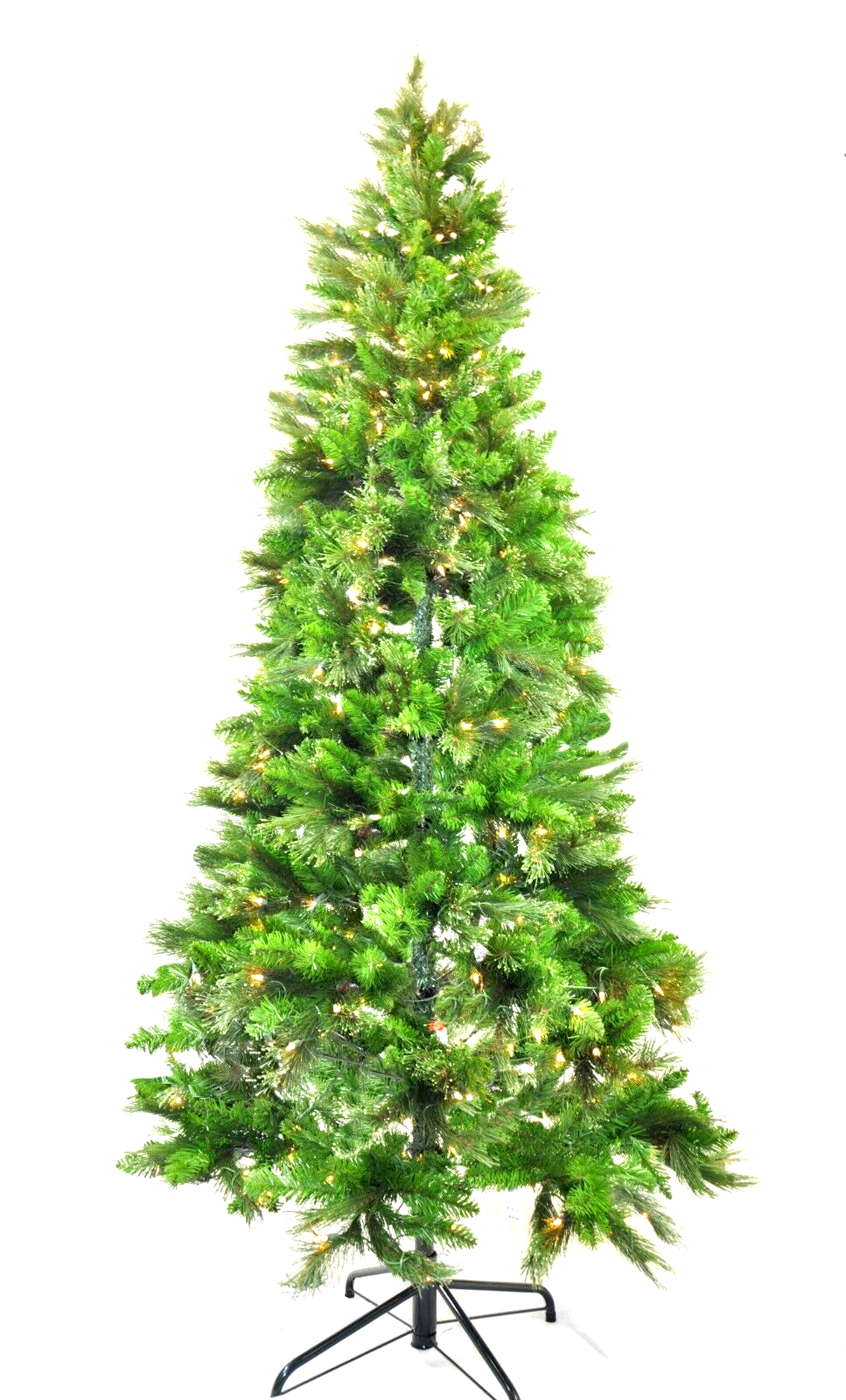 Puleo 625.0 PreLit White Light Icicle Tips Beautiful Tall Christmas