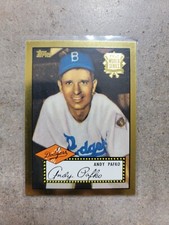 2001 Topps Gold 1952 World Series Reprint Andy Pafko # 52R-4 Dodgers