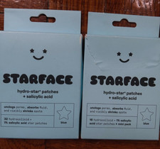 2 Starface Hydro-Star  Salicylic Acid Pimple Patches 64 Stars Lot Of 2  