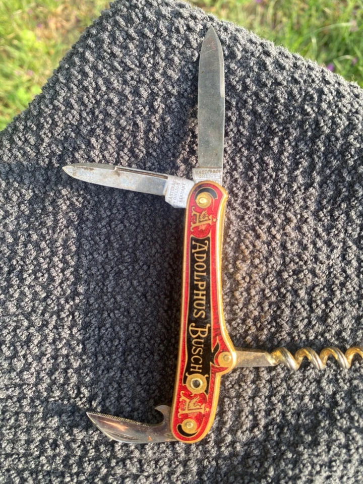 Navaja de bolsillo vintage Kastor & Co. Solingen Alemania Foto 3 de 4