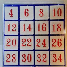 CHALLENING NUMBER PUZZLE game, great math skills New Last one