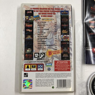 SNK Arcade Classics Vol 1 - Sony PSP (Sony PSP