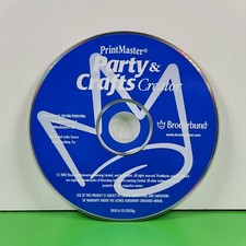 PrintMaster PARTY  CRAFTS CREATOR Windows 95/98/2000  CD ROM Disk