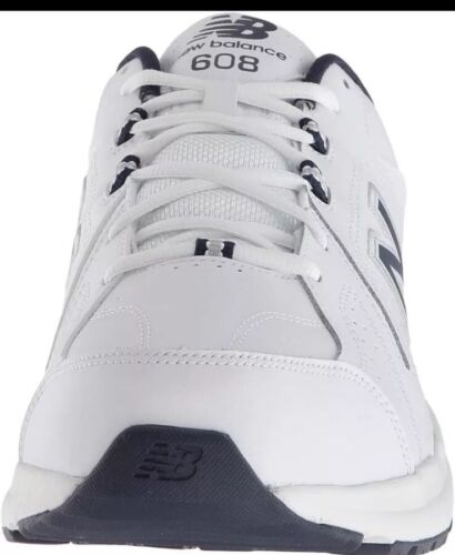 New Balance Uomo 608 V5 Casual Comfort Cross Trainer, Bianco/Navy, 10 M US - Foto 7 di 14