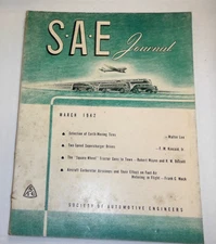 S.A.E  Journal  Society Of Automobile Engineers  March 1942  Vol.50  100614lm-e