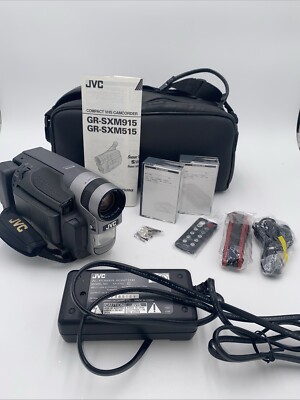 JVC Cam Corder Bundle For Parts Only Casssette Tapes Battery Camcorder Lot