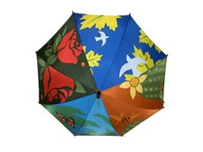 Missouri Botanical Garden Umbrella Butterfly Gecko Full Size Lucite Handle Tip