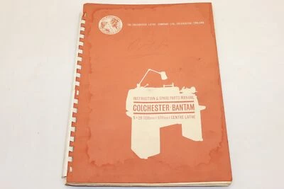 Betriebsanleitung - Drehbank Drehmaschine - COLCHESTER - Bantam - englisch - Bild 1 von 3