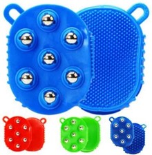 Massage Handschuh mit 7x360° Rollen Massageroller Entspannung Massageroller